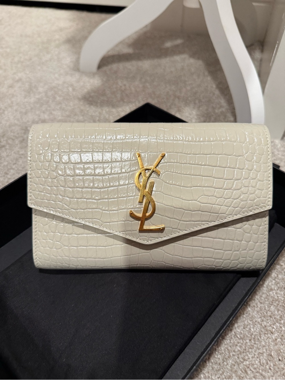 Saint Laurent uptown pouch with chain
